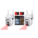 Combo 2 Câmeras Wi-Fi 1080P + 2 Cartões Micro SD 64GB - Frete Grátis e sem imposto