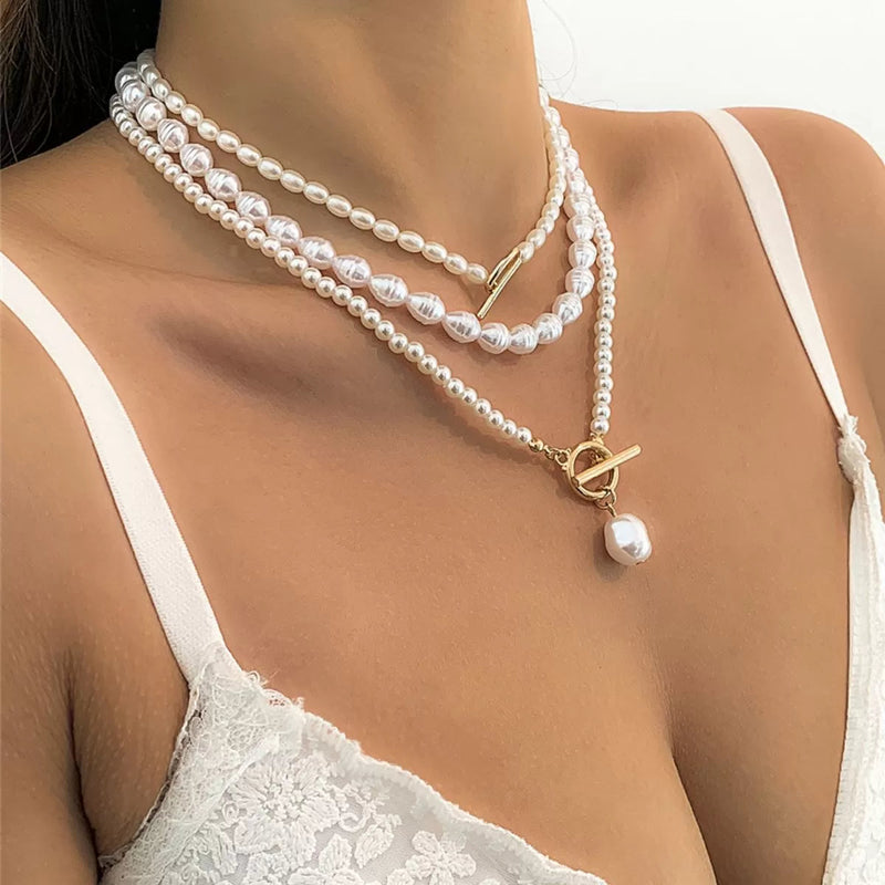 Conjunto de Colares Majestic Pearls - Compre 1 e Leve 3 - Frete Grátis