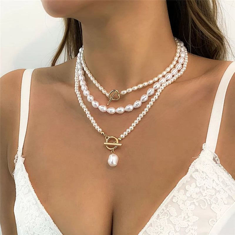 Conjunto de Colares Majestic Pearls - Compre 1 e Leve 3 - Frete Grátis