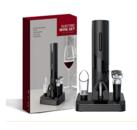 Abridor de garrafas elétrico Wine Set - Frete Grátis