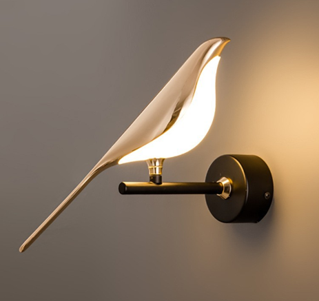 Lâmpada Led decorativa Bird - Iluminação de parede - Frete Grátis