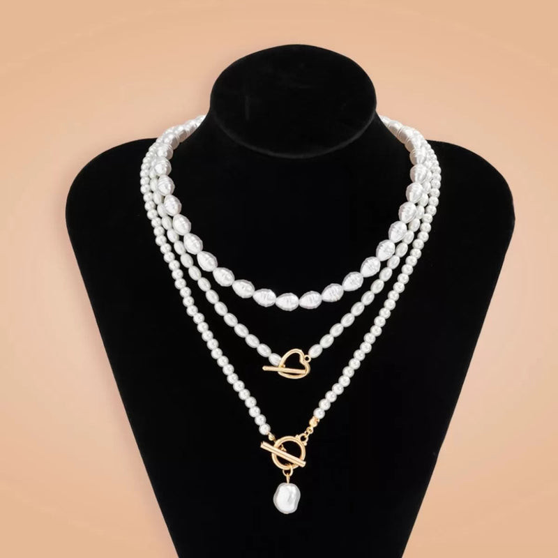 Conjunto de Colares Majestic Pearls - Compre 1 e Leve 3 - Frete Grátis