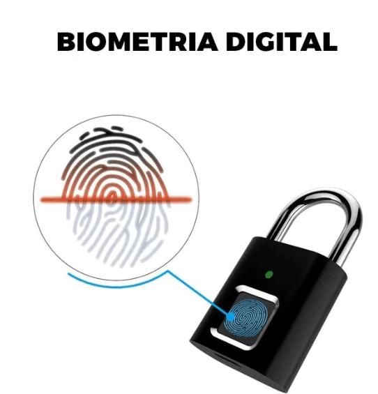 Cadeado Biométrico Inteligente - Frete Grátis