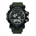 Relógio Sport estilo militar com pulseira de silicone - Frete Grátis